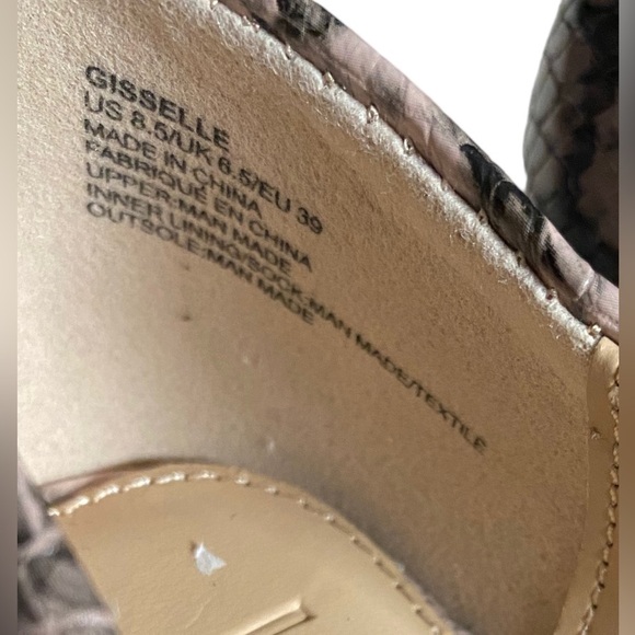 JustFab (JF) Vegan Snakeskin Stiletto’s Woman’s Size 8.5 NWOT 4.5” Heel … - Picture 6 of 9